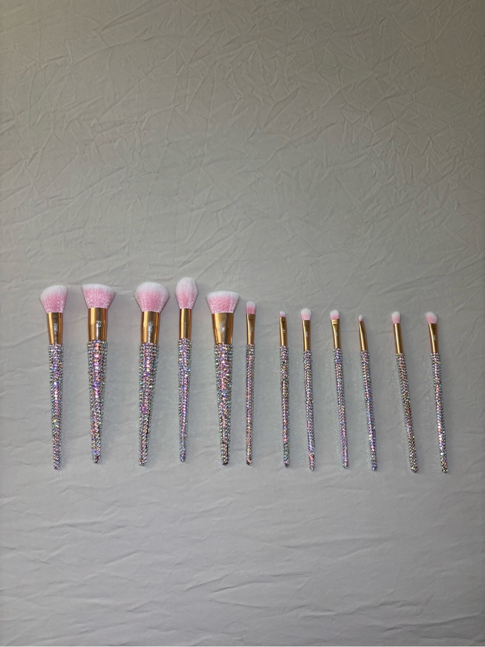 Crystal Rhinestone Makeup Brushes Set